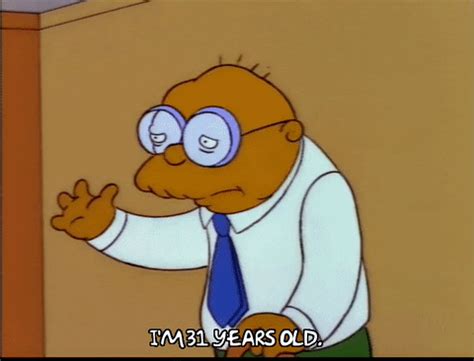 simpsons old guy|hans moleman 31 years old.